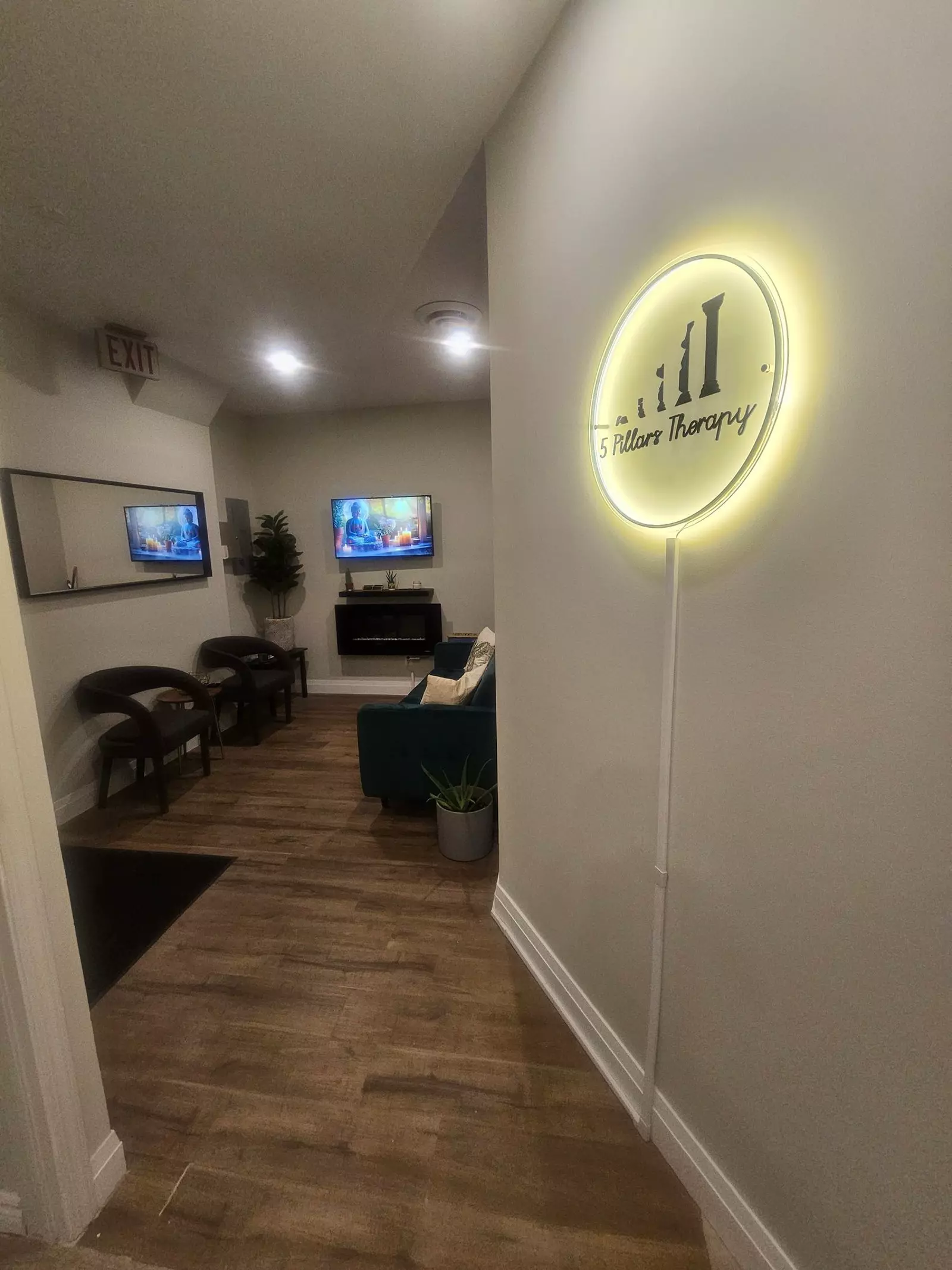 Clinic interior and exterior